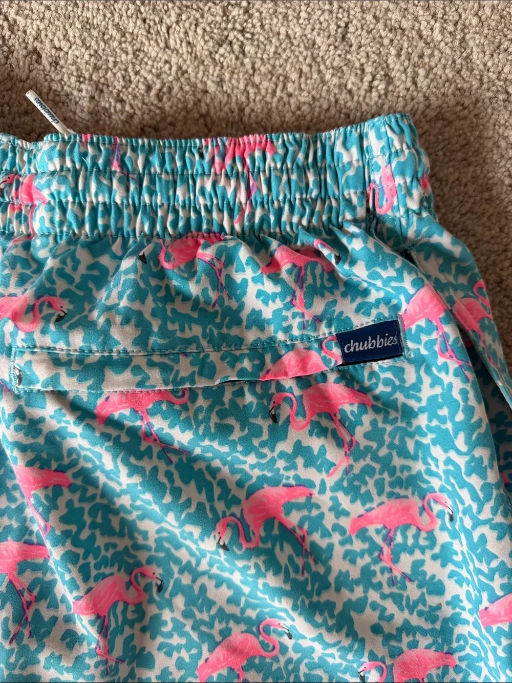 chubbies The Domingos Are For Flamingos Swim Shorts Size M